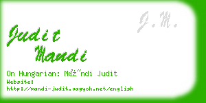 judit mandi business card